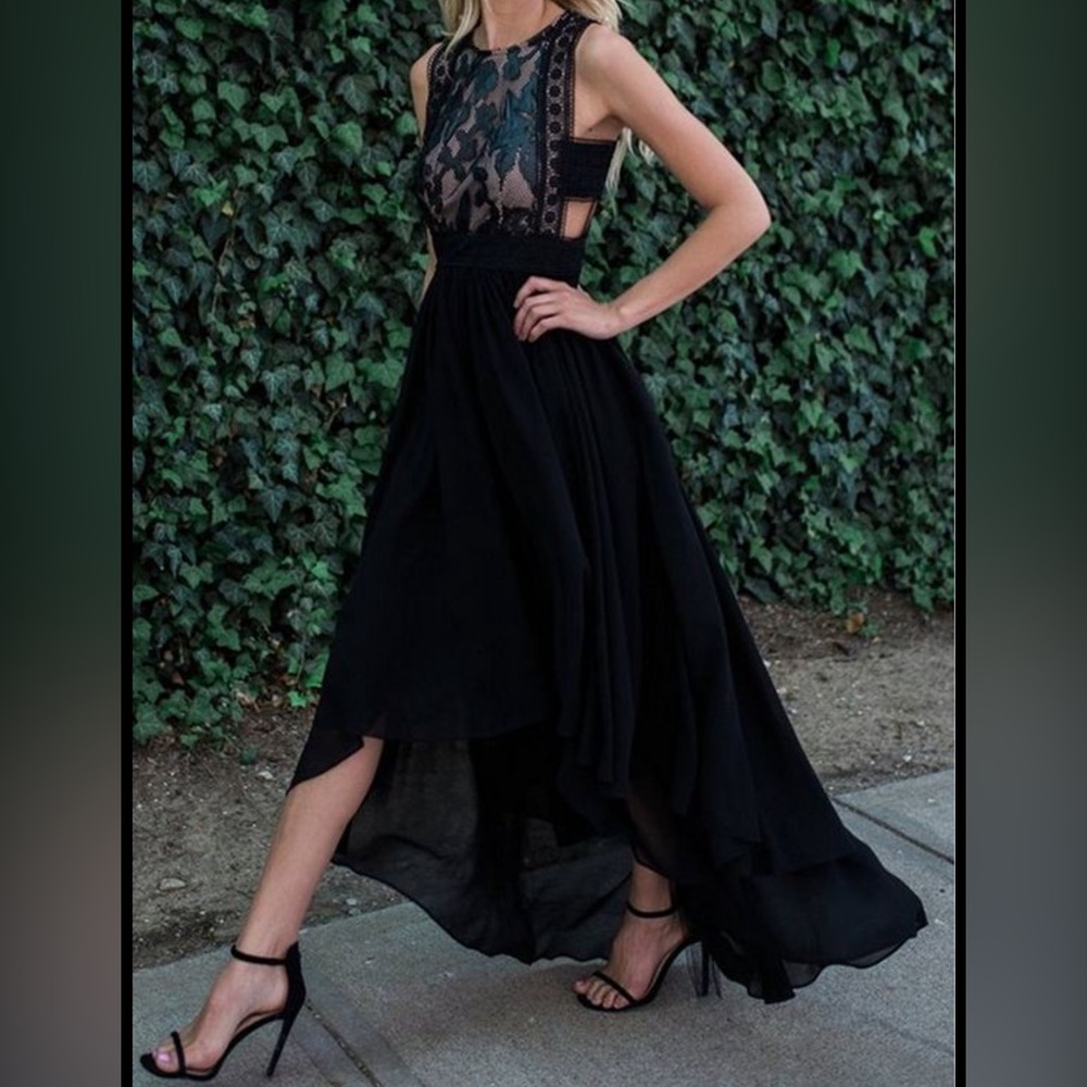 INA Black maxi dress